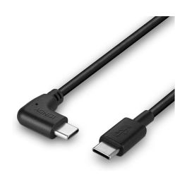LINDY Cable USB 2.0 Tipo C, 90° Angular, 1m, USB C Macho a USB C Macho, Negro