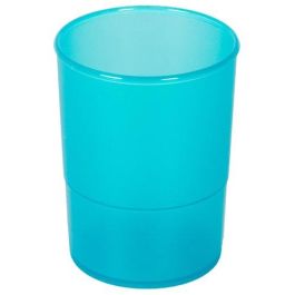 Porta Lapices Plastico Redondo Traslucido Azul Precio: 1.49999949. SKU: B17Y3KZ3N2