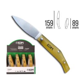 Edm Navaja plegable Puigmal con mango de plástico, acero inoxidable, color marrón, 159 mm