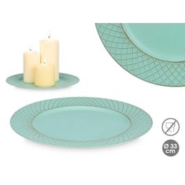 Portavelas Rombos Verde Envejecido 33 cm - Giftdecor (24 Unidades) Precio: 44.5000006. SKU: B19BXDH5LA