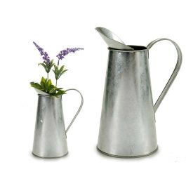 Jarra Lechera de Zinc Ibergarden 17x21.5x11.3 cm, 1000 ml, Plata (24 Unidades) Precio: 60.78999949. SKU: S3600126