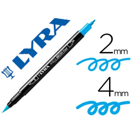 Lyra Rotulador Aqua Brush Acuarelable Doble Punta Fina y Pincel Azul Claro Precio: 24.99000053. SKU: B18ZL3N2SH