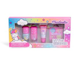 Martinelia 85493 Set Maquillaje Completo Little Unicorn: 2 Esmaltes de Uñas, Brillo de Labios y Paleta Sombras 4 Colores