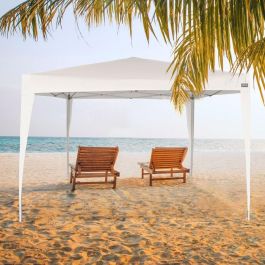 Cenador Aktive 300 x 250 x 300 cm Acero Blanco Plástico Cenador Aktive 300 x 250 x 300 cm Acero Blanco Plástico