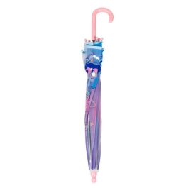 Cerdá Paraguas Manual de Burbuja Transparente con Diseño de Stitch 45 cm, Ideal para Niños a partir de 3 años, Color Azul