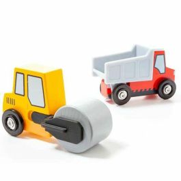 Molto Camiones de Construcción de Madera, Set de 7 Piezas, Juguete Infantil, Edad Mínima 1 Año