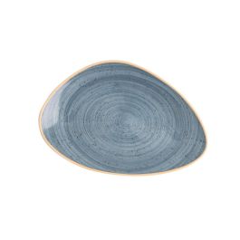 Ariane Plato Triangular Terra Porcelana Azul 29 cm Set 6 Unidades Apto Lavavajillas Microondas Horno Apilable Higiénico y Resistente al Choque Térmico