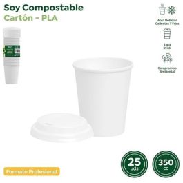 Maxi Products Vaso de Cartón 350cc con Tapa Drink Blanco - Apto Frío/Calor, Compostable - Pack de 25 Unidades Maxi Products Vaso de Cartón 350cc con Tapa Drink Blanco - Apto Frío/Calor, Compostable - Pack de 25 Unidades Precio: 0.90000042. SKU: B1DPV85FLH