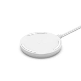 Belkin WIA001VFWH Cargador de Coche Inalámbrico con Carga Rápida QC 3.0 para Teléfono Móvil, Compatible con Qi, 10W, Blanco, Cable de 1.2m