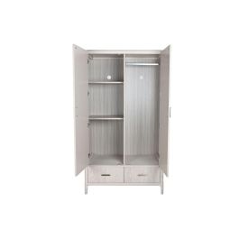 Armario Home ESPRIT Gris claro Metal Madera MDF Armario Home ESPRIT Gris claro Metal Madera MDF