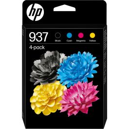 HP Tinta BK-C-M-Y Officejet Pro 9110B, 9120 AIO, 9120B AIO, 9130 All-In-One, 9130B AIO, 9110B, 9700, 9700E Series - Nº 937 Pack 4 Precio: 111.4999996. SKU: B18B4WE2AD