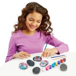 LEXIBOOK - Kit de arte en piedra con efecto metálico