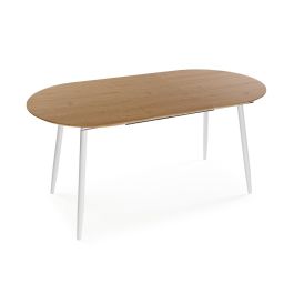 Mesa Extensible Doinyo Blanca Versa 80x75 cm, Madera MDF y Metal Mesa Extensible Doinyo Blanca Versa 80x75 cm, Madera MDF y Metal