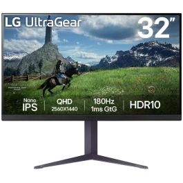LG 32GS85QX-B Monitor Gaming 32" QHD IPS 180Hz 1ms Nano IPS 2560x1440 2x HDMI DP Negro