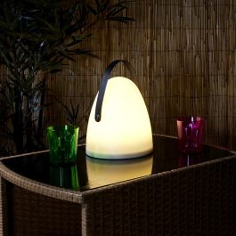 Home Deco Factory Lámpara de Exterior con Asa Decorativa para Ambiente Relajado 30 cm