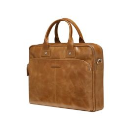 dbramante1928 Kronborg 16" Tan (2nd Gen) – Bolso para portátil de piel plena flor, color coñac