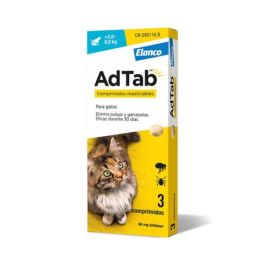 Elanco Adtab 48 mg 3 Comp Masticable 2-8 kg Kg Gato Precio: 45.9900001. SKU: B12FL6AV9J