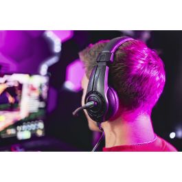 Speedlink LEGATOS Gaming Headset Alámbrico Negro para PC, PS5, PS4, Xbox, Switch – Auriculares Supraaurales con Micrófono y Sonido Nítido