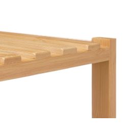 Berilo Estantería de Bambú 3 Estantes, Marrón, 33 x 77.5 x 32 cm, ideal para baño o cocina, organización y decoración (4 Unidades)