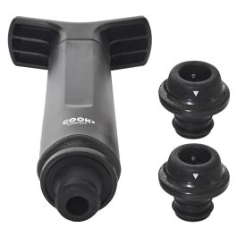 Cook Concept Bomba Vacío Botella con 2 Tapones para Vino