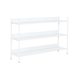 DKD Home Decor Estantería Urban de Metal Blanco con 3 Estantes Desmontable - 120x30x76 cm DKD Home Decor Estantería Urban de Metal Blanco con 3 Estantes Desmontable - 120x30x76 cm