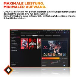 HP TG03-0151ng Gaming Desktop (Schwarz, Windows 11 Home)