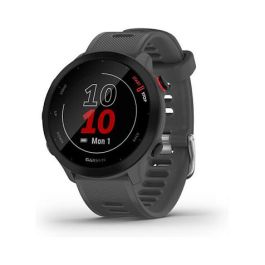 Garmin Forerunner 55 Reloj Inteligente GPS con Pantalla Táctil MIP, Resistente al Agua, Monitor de Frecuencia Cardíaca, Gris - 42 mm, 37 g