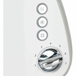 Brandt T02T1050W Tostadora de 2 ranuras, 7 niveles de potencia, con Cajón recogemigas, Color Blanco