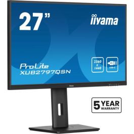 Iiyama ProLite XUB2797QSN-B2 Monitor IPS 27" 2K Ultra HD, USB-C, 65W, Altavoces, Negro Iiyama ProLite XUB2797QSN-B2 Monitor IPS 27" 2K Ultra HD, USB-C, 65W, Altavoces, Negro