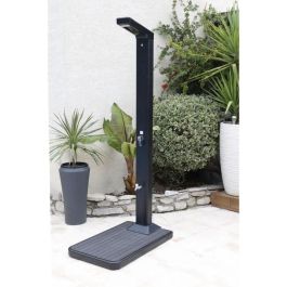 Soporte de ducha solar UBBINK - Reserva de agua de 20 litros - Teca