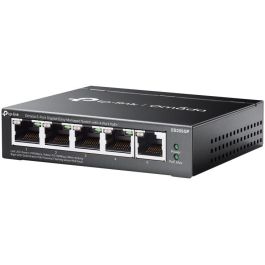 TP-Link ES205G Omada Switch Gestionado Gigabit Ethernet 5 Puertos RJ-45 PoE, 10 Gbit/s, QoS, Montaje Mural, Negro