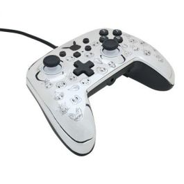 Power A Mando con Cable 1522785-01 para Nintendo Switch, Pikachu Negro/Plata, con Cable de 3m y Botones Asignables