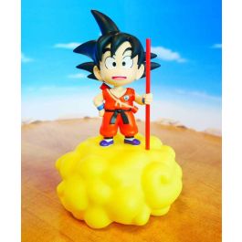 Teknofun Lámpara LED Dragon Ball Son Goku en Nube Voladora, 2 Posiciones, Cambio de Color Fijo o Progresivo, Botón ON/OFF, Pilas/USB
