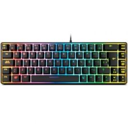 Krom NXKROMKALISTASP Teclado Gaming Kalista de Membrana, Diseño 62% Mini, RGB Rainbow, N-19 Anti-ghosting, 68 Teclas, Modo Juego, USB