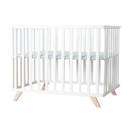 Parque infantil para bebés - ROBA - 75 x 100 cm - Incluye tapete de parque infantil 'Lil Planet' verde esmerilado - Blanco Precio: 234.29835. SKU: B14VQB49PQ