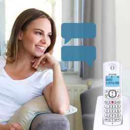 Alcatel F530 Teléfono Inalámbrico Doble Manos Libres Azul Agenda 50 Contactos 8h Hablar 100h Espera