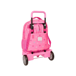 Safta Mochila con Ruedas Compact Evolution Benetton Heart Escolar Grande Extraíble 450x330x220 mm