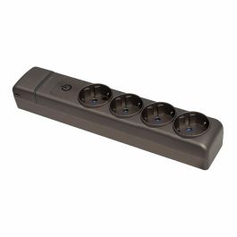 Solera Base múltiple 4 tomas 2p+t schuko, Grafito, 3680W, IP20, 16A 250V~, con interruptor luminoso azul Precio: 9.98999958. SKU: B1BXL7MZN7