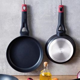 Pyrex Sartén Aluminio Forjado Optima+ 20 cm | Fondo Inducción Total, 3 Capas Antiadherentes, Mango Soft Touch, Apto Todo Tipo de Cocinas y Lavavajillas