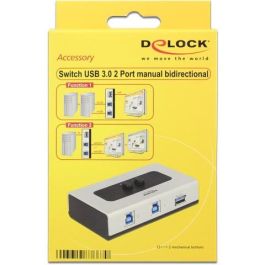 DeLOCK Switch 2 puertos USB 3.0 manual bidireccional