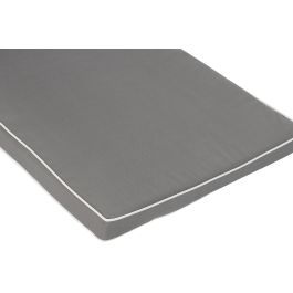 DKD Home Decor Cojín Tumbona Terraza Y Jardín Gris Claro Blanco 60 x 5 x 190 cm