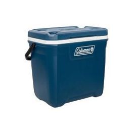 Coleman 28QT Xtreme - Nevera portátil de 26L, con asa de transporte, caja con tapa de bisagra, color azul