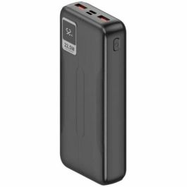 Leotec LEPOW20W22K Batería externa Power Bank 20000 mAh, carga rápida 22.5W/20W PD, 3 puertos, pantalla digital, negro