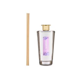 Mikado 500 ml con varilla ámbar y flor de violeta - Acorde, vidrio, 9x35.5x9 cm (6 Unidades)