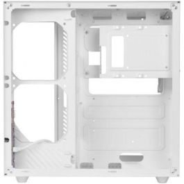 Mars Gaming MCVONEW Caja Gaming Semitorre MCV-ONE Blanca, Cristal Templado, Ventilador FRGB 120mm, Doble Cámara, ATX, RL 240mm