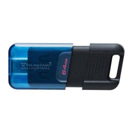 Memoria USB Kingston Technology DataTraveler 80 Azul Negro 64 GB Precio: 10.99000045. SKU: S0236077