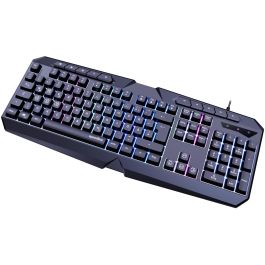 Speedlink LUDICIUM RGB Rainbow Gaming Teclado QWERTZ Alámbrico USB Negro