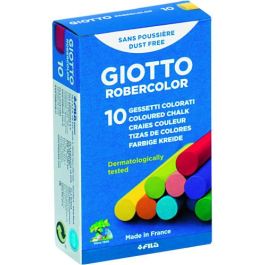 Giotto Tizas Robercolor Antipolvo Colores Surtidos Caja 10 Ud