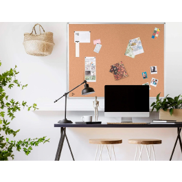 Q-connect Pizarra Corcho 60x45 cm con Marco de Aluminio