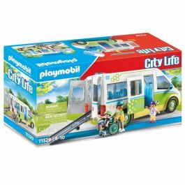 Playmobil 71329 Autobús Escolar City Life para el Colegio - Set de Juego del Mundo Escolar con Tema Amor por Aprender